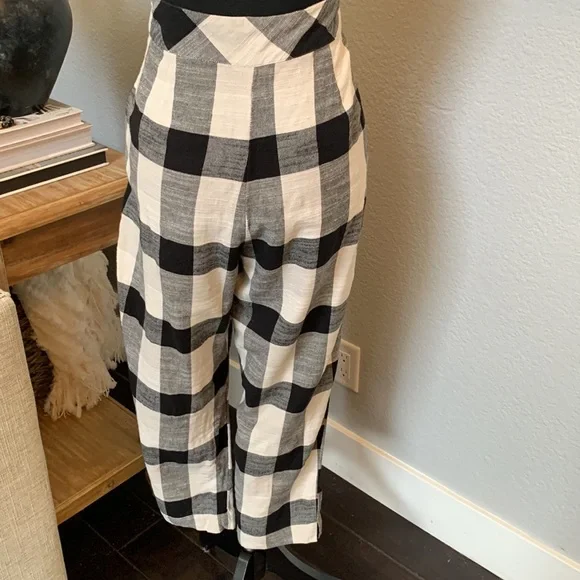 COPY - Free People Black White Plaid Pants - Picture 6 of 8